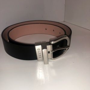 Black reversible belt
